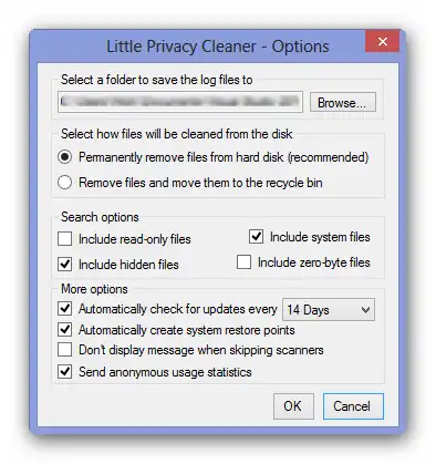 Download web tool or web app Little Privacy Cleaner
