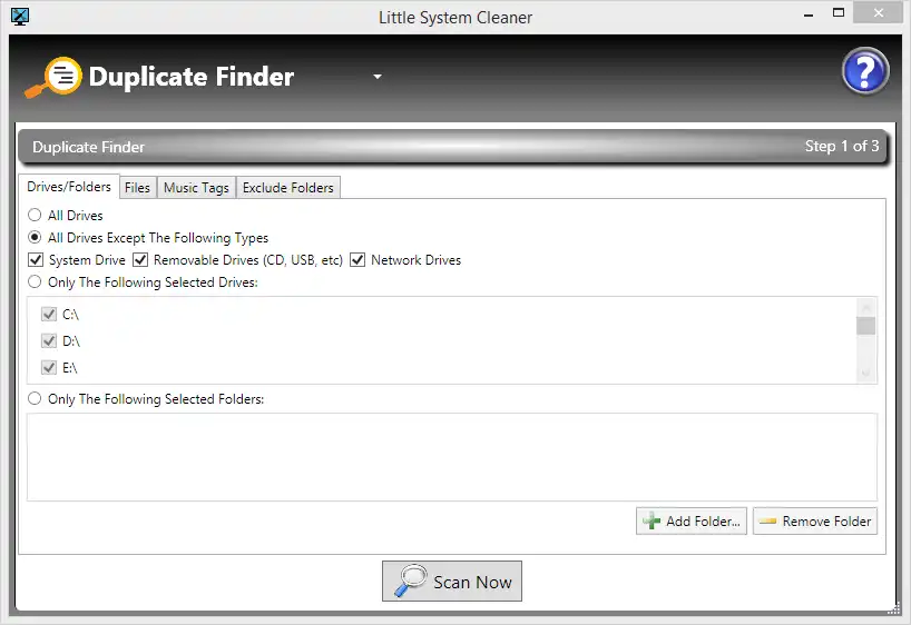 Download web tool or web app Little System Cleaner