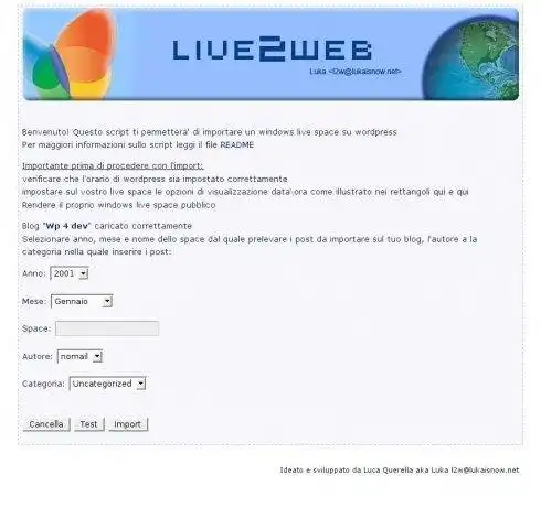 Laden Sie das Webtool oder die Web-App live2web herunter