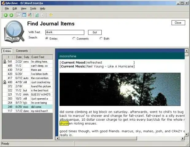 Download web tool or web app ljArchive