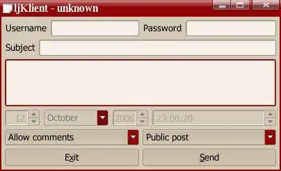 Download web tool or web app ljKlient — a KDE LiveJournal client