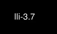 Execute lli-3.7 no provedor de hospedagem gratuita OnWorks no Ubuntu Online, Fedora Online, emulador online do Windows ou emulador online do MAC OS