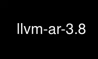Run llvm-ar-3.8 in OnWorks free hosting provider over Ubuntu Online, Fedora Online, Windows online emulator or MAC OS online emulator