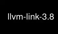 Patakbuhin ang llvm-link-3.8 sa OnWorks na libreng hosting provider sa Ubuntu Online, Fedora Online, Windows online emulator o MAC OS online emulator
