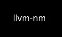 Execute llvm-nm no provedor de hospedagem gratuita OnWorks no Ubuntu Online, Fedora Online, emulador online do Windows ou emulador online do MAC OS