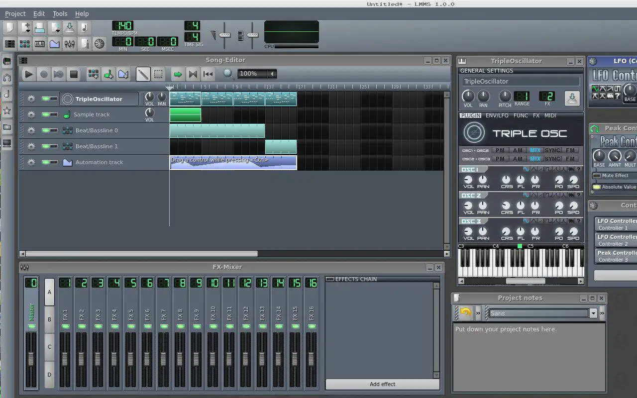 Download webtool of webapp LMMS Digital Audio Workstation