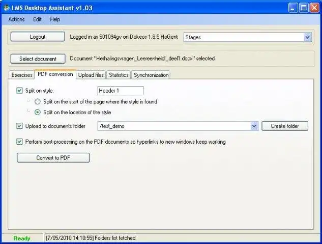 Download web tool or web app LMS Desktop Assistant