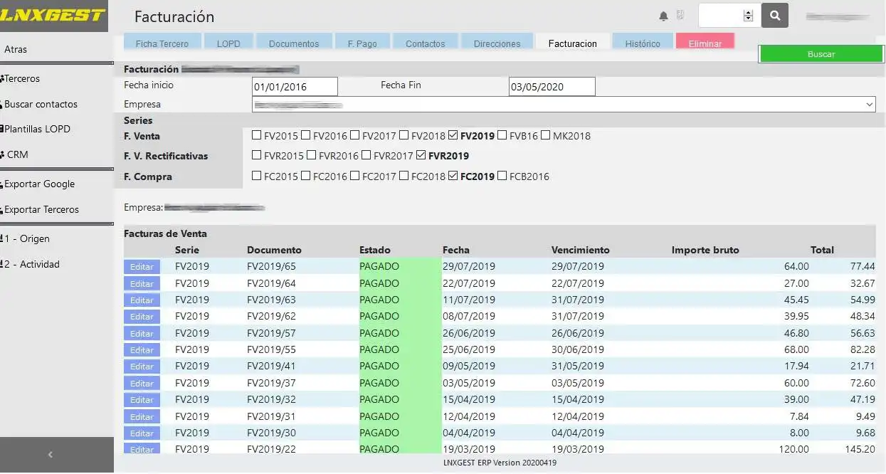 Scarica lo strumento web o l'app web LNXGEST ERP