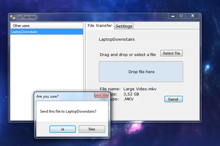 Download web tool or web app locTransfer