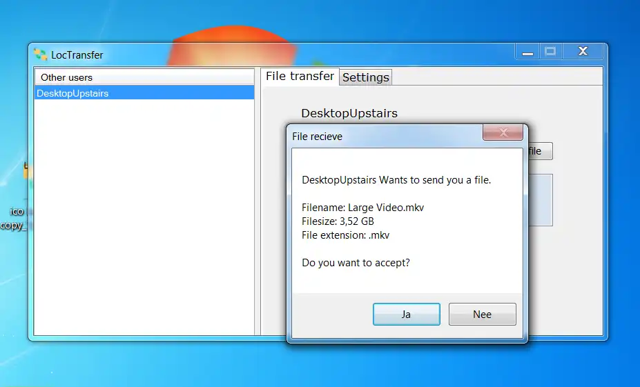 Download web tool or web app locTransfer