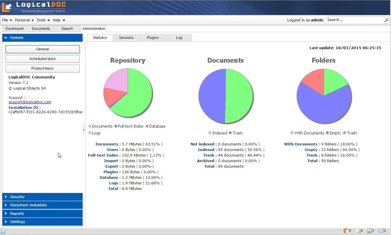 دانلود ابزار وب یا برنامه وب LogicalDOC Document Management - DMS