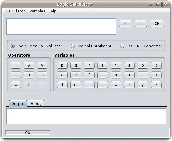 Загрузите веб-инструмент или веб-приложение Logic Calculator