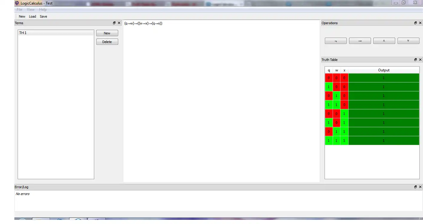 Download web tool or web app LogicCalculus to run in Windows online over Linux online