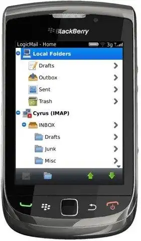 Загрузите веб-инструмент или веб-приложение LogicMail для BlackBerry
