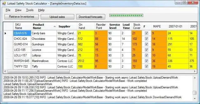 Scarica lo strumento web o l'app web Lokad Demand Sales Forecasting