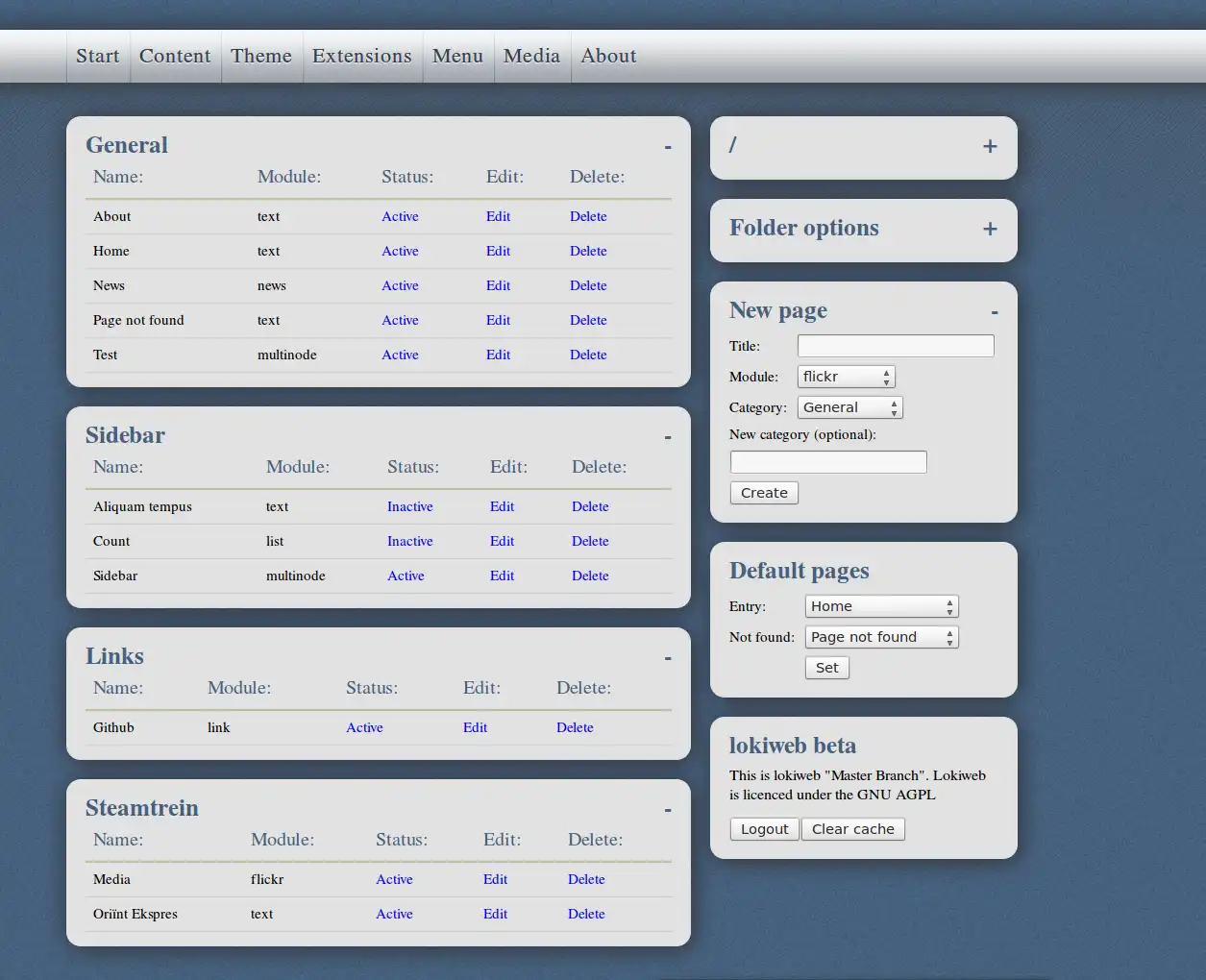 Unduh alat web atau aplikasi web LokiWeb