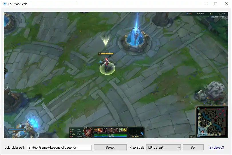 Download web tool or web app LoL map scale to run in Windows online over Linux online