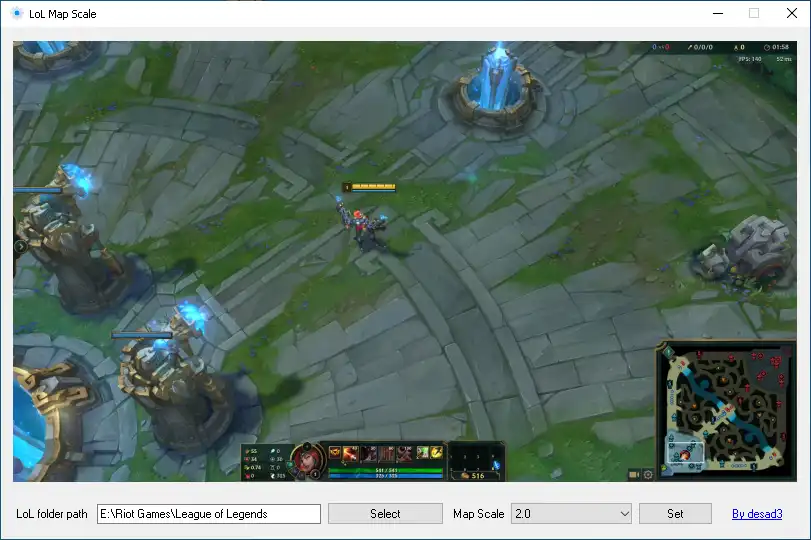 Download web tool or web app LoL map scale to run in Windows online over Linux online