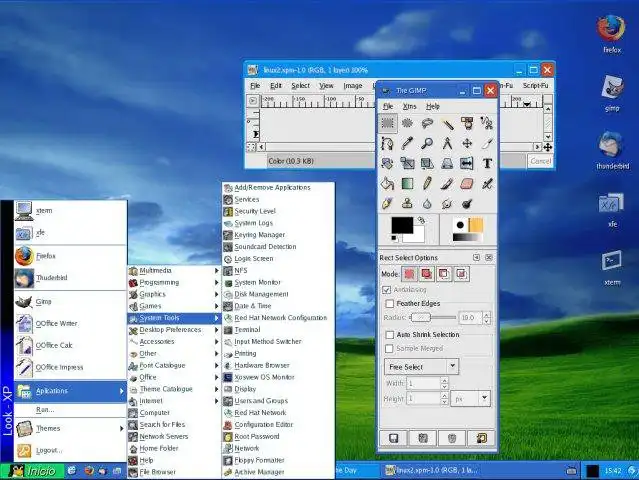 下载网络工具或网络应用程序 Look Win XP Desktop：icewm+idesk+xfe