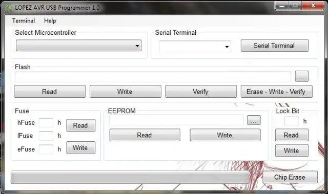 Download web tool or web app LOPEZ AVR USB Programmer