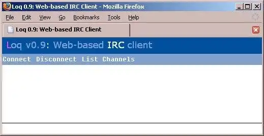 הורד את כלי האינטרנט או אפליקציית האינטרנט LoqIRC: לקוח IRC מבוסס אינטרנט
