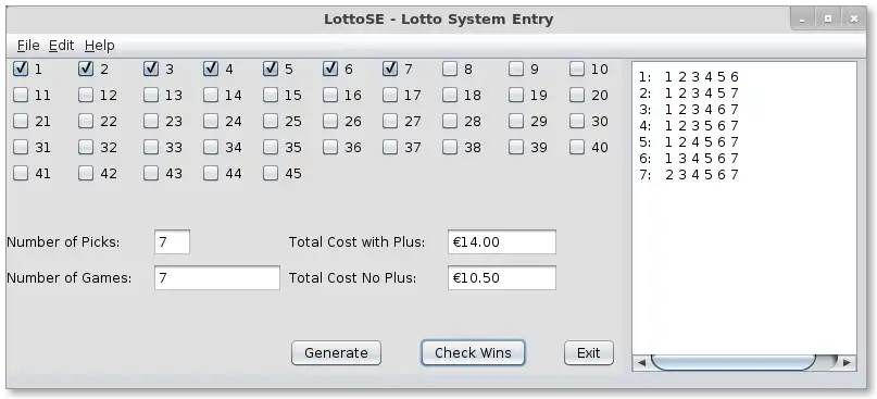 下载网络工具或网络应用程序 LottoSE，通过 Linux 在线在 Windows 中运行