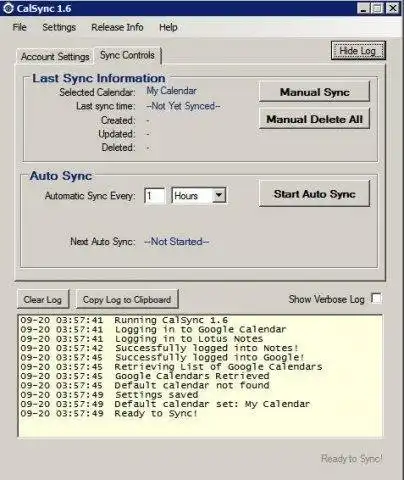 Download web tool or web app Lotus Notes to Google Calendar tool
