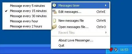 Download web tool or web app Love Messenger