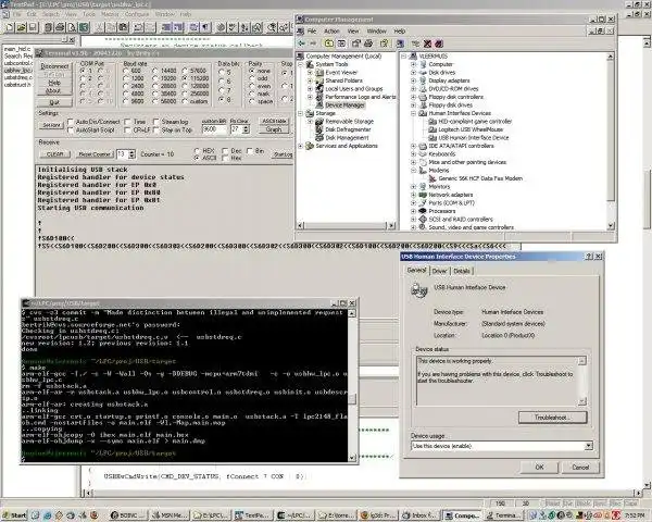 웹 도구 또는 웹 앱 LPC214x USB 스택 다운로드