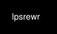 Run lpsrewr in OnWorks free hosting provider over Ubuntu Online, Fedora Online, Windows online emulator or MAC OS online emulator