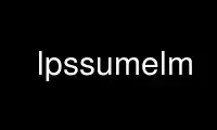 Run lpssumelm in OnWorks free hosting provider over Ubuntu Online, Fedora Online, Windows online emulator or MAC OS online emulator