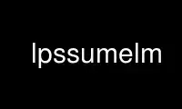 通过 Ubuntu Online、Fedora Online、Windows 在线模拟器或 MAC OS 在线模拟器在 OnWorks 免费托管服务提供商中运行 lpssumelm