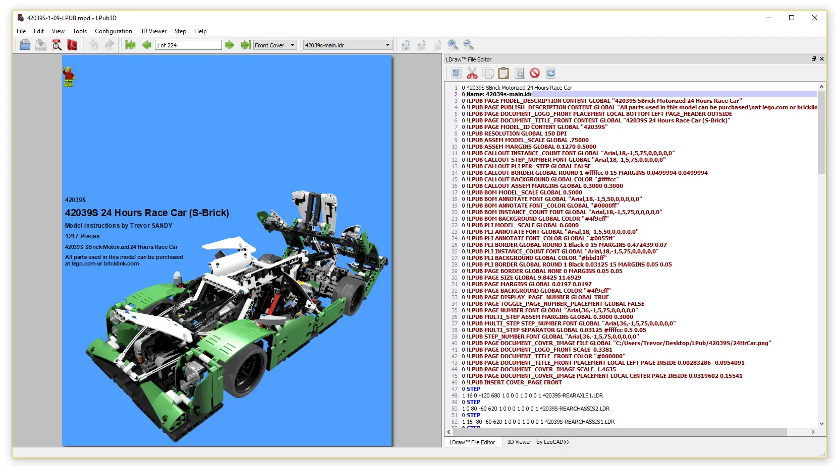 Descargue la herramienta web o la aplicación web LPub3D