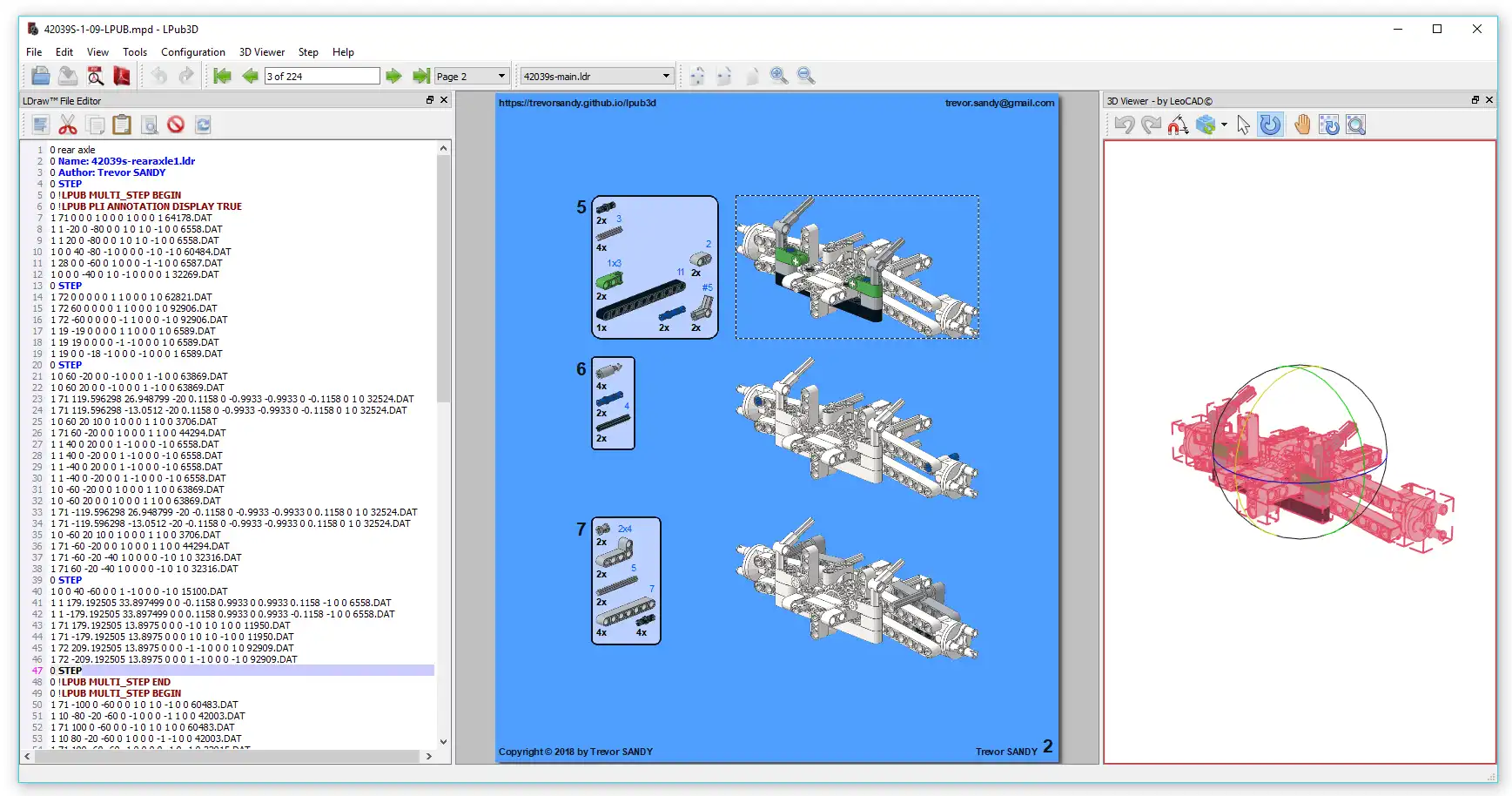 Download webtool of webapp LPub3D