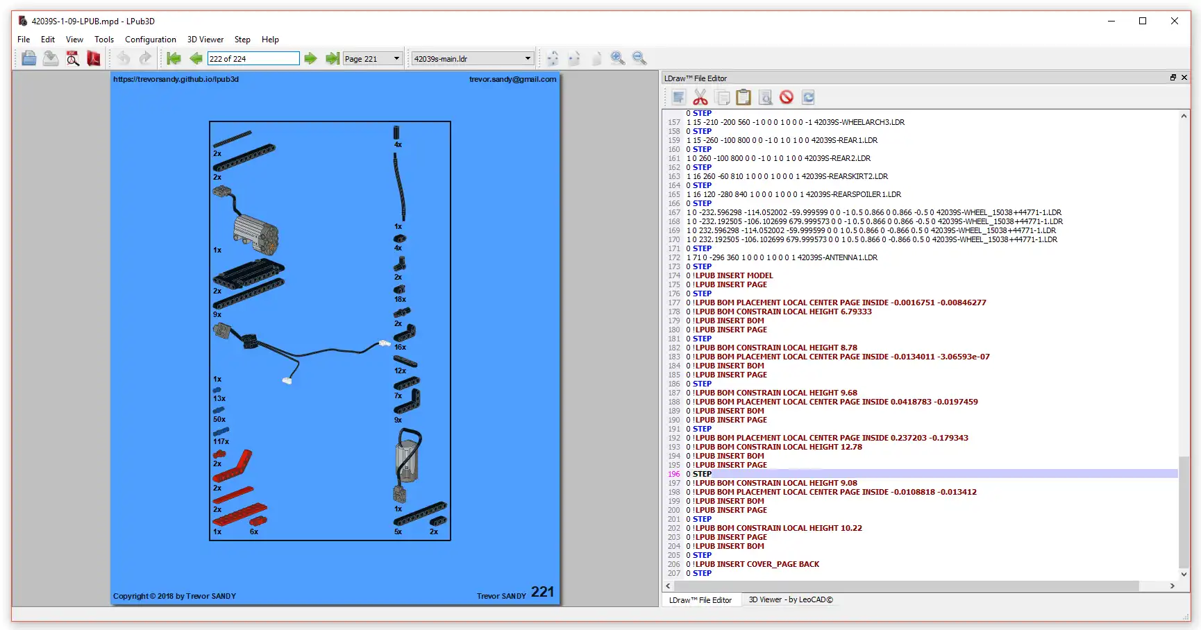 Download webtool of webapp LPub3D