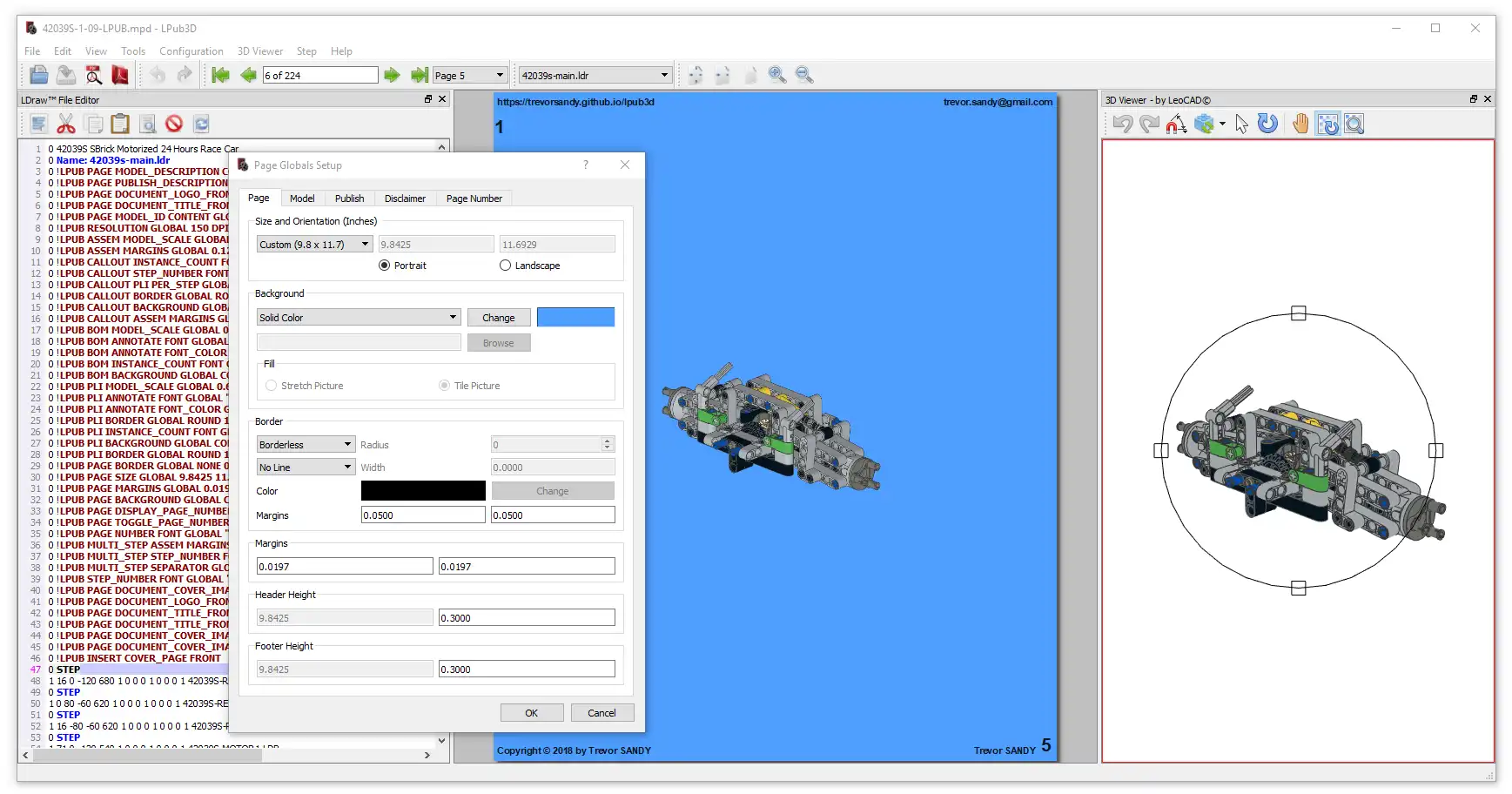 Download web tool or web app LPub3D