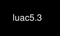 Run luac5.3 in OnWorks free hosting provider over Ubuntu Online, Fedora Online, Windows online emulator or MAC OS online emulator