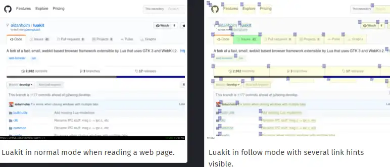 Завантажте веб-інструмент або веб-програму Luakit