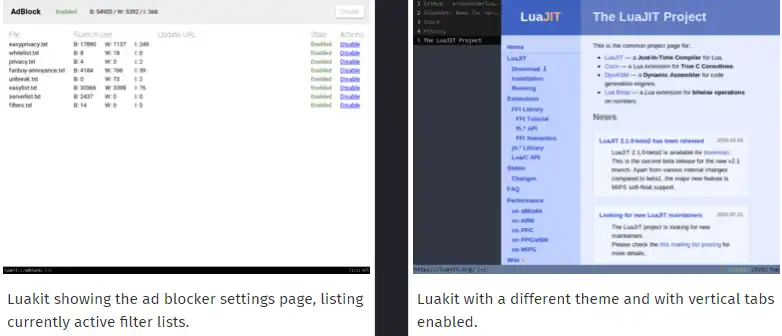 Download web tool or web app Luakit