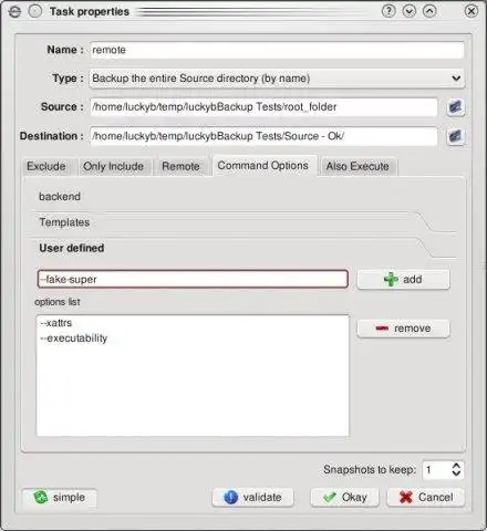 Download web tool or web app luckyBackup