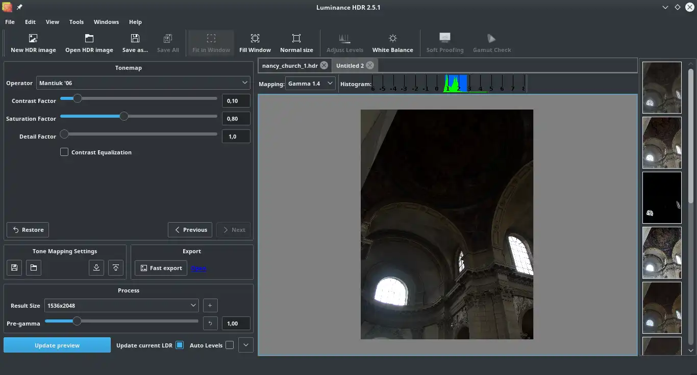 Download webtool of webapp Luminance HDR