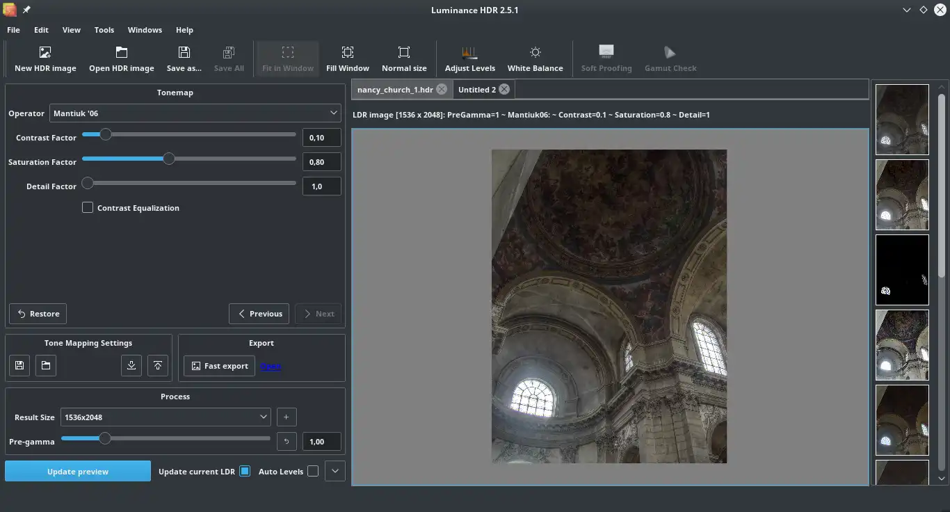 Download webtool of webapp Luminance HDR