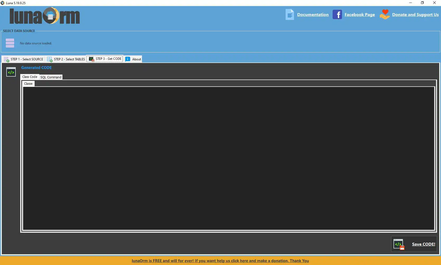 Download web tool or web app lunaOrm - your free Orm for .net project