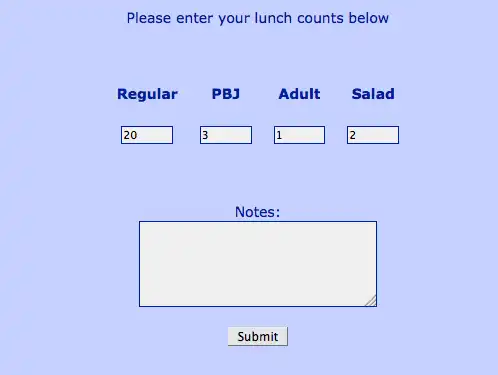 Download web tool or web app Lunch Count