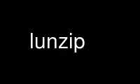 Ubuntu Online, Fedora Online, Windows 온라인 에뮬레이터 또는 MAC OS 온라인 에뮬레이터를 통해 OnWorks 무료 호스팅 제공업체에서 lunzip을 실행하세요.