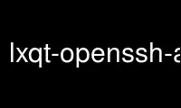 Run lxqt-openssh-askpass in OnWorks free hosting provider over Ubuntu Online, Fedora Online, Windows online emulator or MAC OS online emulator