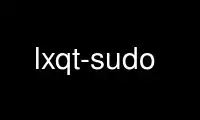 Run lxqt-sudo in OnWorks free hosting provider over Ubuntu Online, Fedora Online, Windows online emulator or MAC OS online emulator