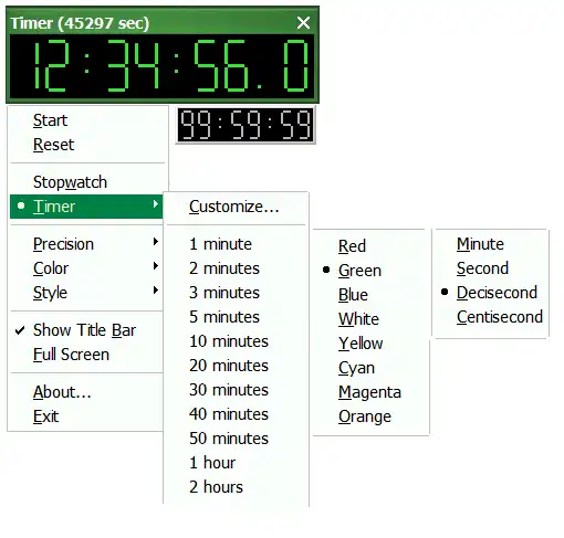 Download web tool or web app LYZ Freeware (Stopwatch  Timer)