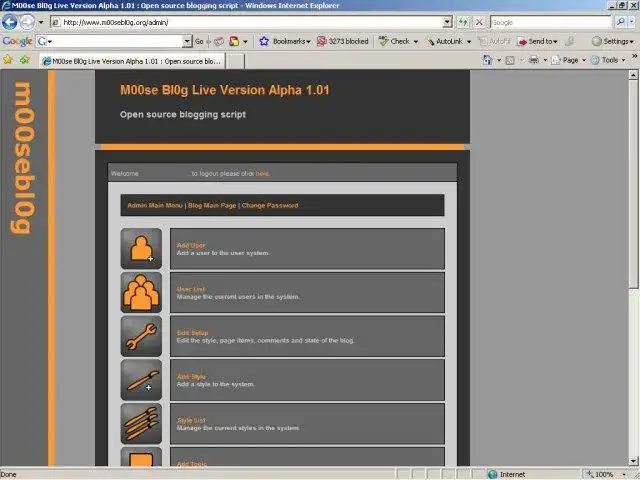 Download web tool or web app M00seBl0g