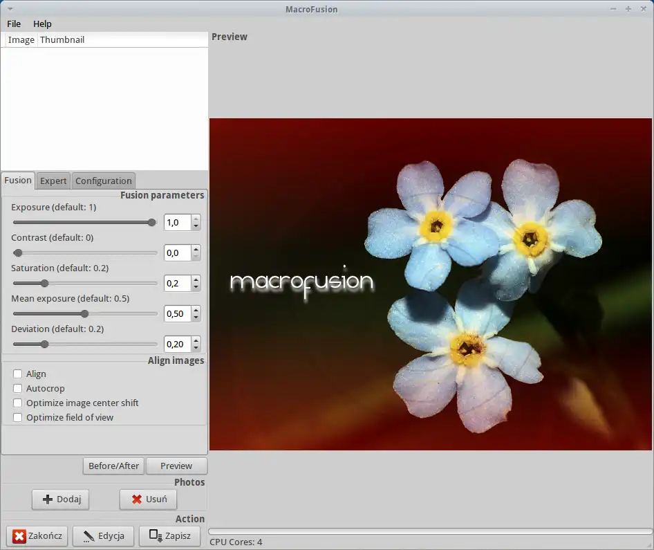 Download web tool or web app MacroFusion